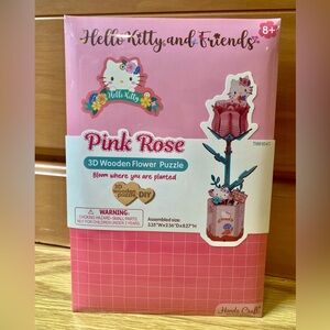 Hello Kitty 🎀 3D Pink Rose puzzle. New in package 🎀